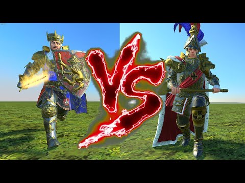King Louen Leoncoeur VS Karl Franz. Total War Warhammer 3