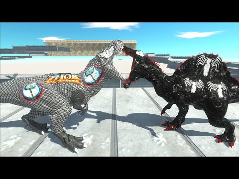 THOR T-REX VS SUPERMAN BRACHIOSAURUS DEATH RUN - Animal Revolt Battle Simulator