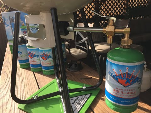 How to Fill a 1 lb Flame King Propane Tank (a step by step process)