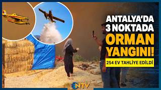 Son Dakika: Antalya'da Alevlerle 18 Saatlik Mücadele! Yangın Çemberi G