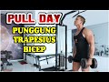 PULL DAY // Latihan otot Punggung, Trapesius dan bicep / Otan GJ