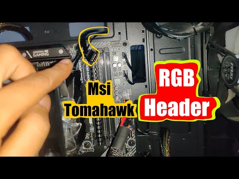 How to connect Msi B450 Tomahawk RGB Header