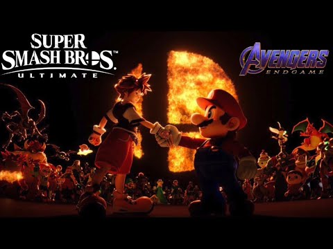 Super Smash Bros Ultimate - Main On End (Avengers Endgame CREDITS Style)