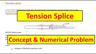 Tension splice design | Design of Tension members || Design of Steel Structures