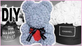 Easy DIY Cheap Instagram Rose Floral Teddy Bear | Dainty Abby