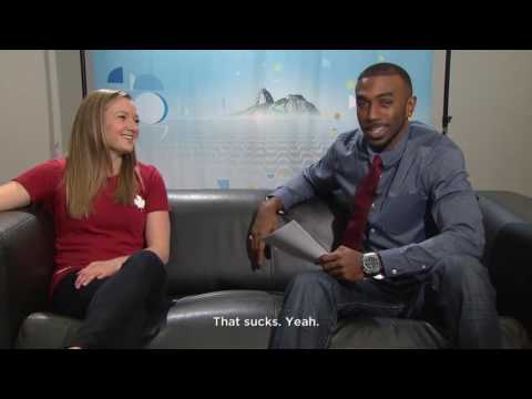 Trampolinist Rosie MacLennan can jump high, but she's also fast...