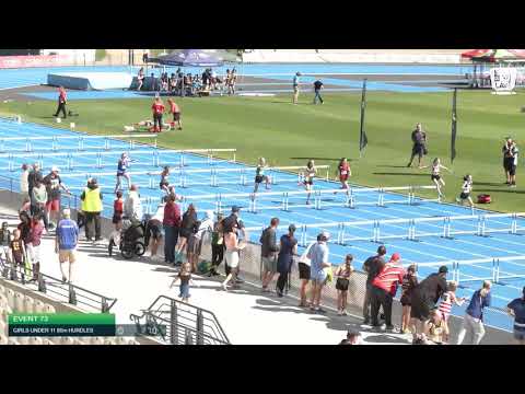 Girls Under 11 80m Hurdles H8 - 2020 State Combined Events Championships // LAVicTV