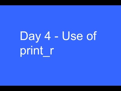 Learn PHP Day 4 print r