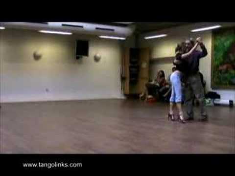  Andrea Misse  and  Javier Rodriguez  are  dancing  to  the  tango  "  El Puntazo  "