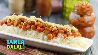 Baked Beans with Buttered Rice by Tarla Dalal