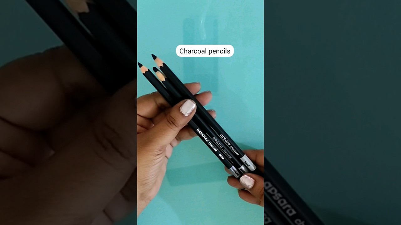 charcoal pencils vs graphite pencils😍 #shorts #shortsvideo #pencildrawing #pencil