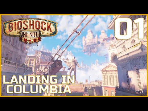 Let's Platinum Bioshock Infinite - Part 1 - Landing in Columbia