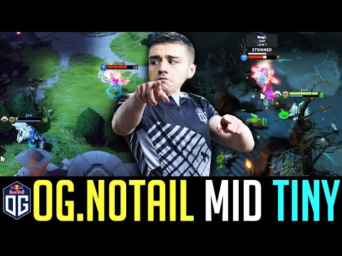 N0taiL Playing Mid w/ Topson's Signature Hero "TINY" DOTA 2