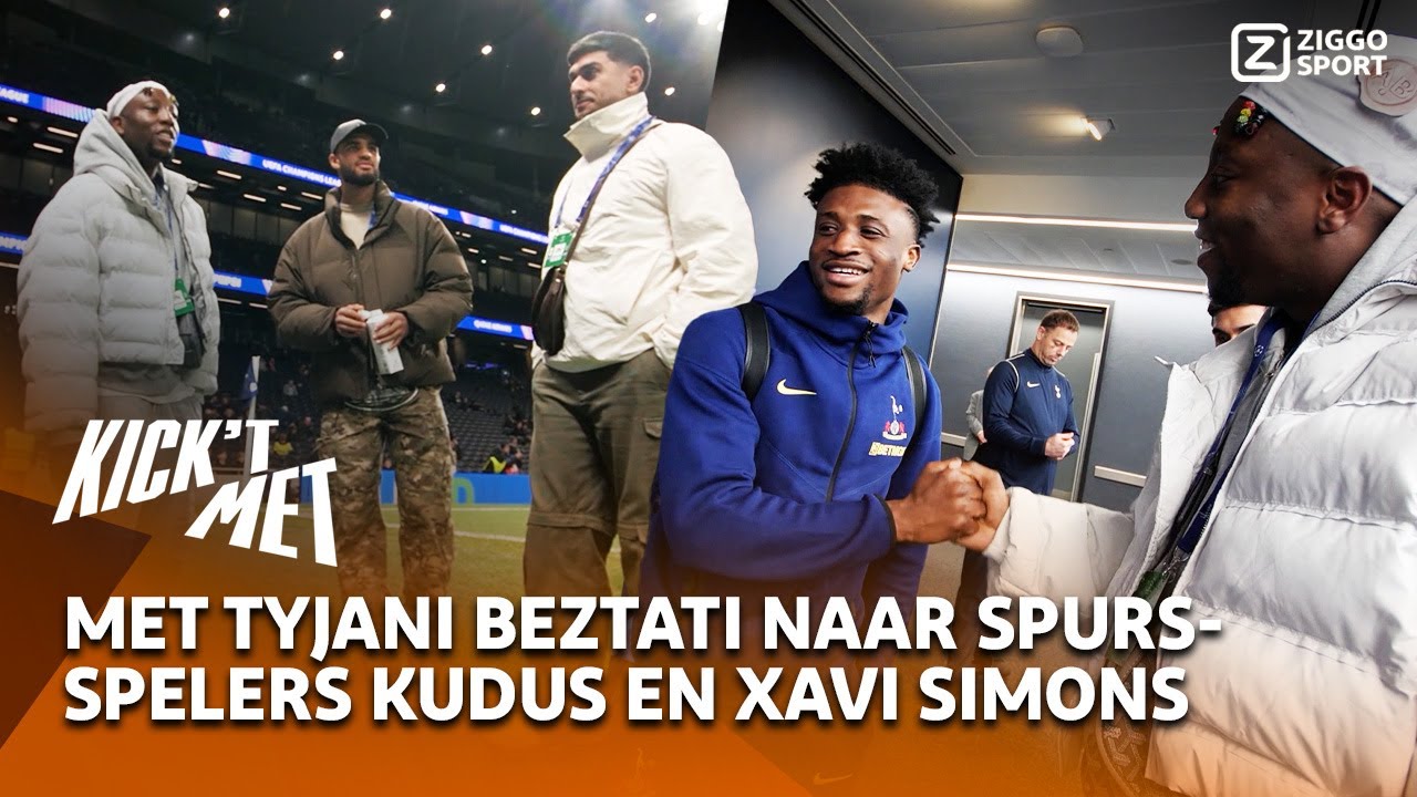 Op bezoek bij Spurs-spelers Kudus en Xavi Simons met Tyjani Beztati | Kick ‘t Met On Tour