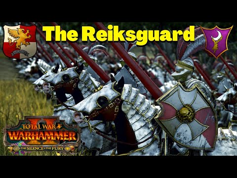 THE CHARGE OF THE REIKSGUARD! Empire Vs Dark Elves. Total War Warhammer 2, Multiplayer Battles