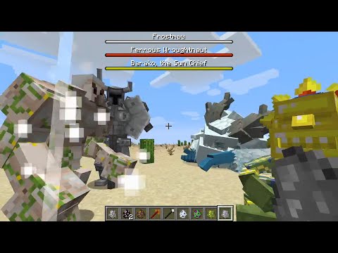 Mutant Iron Golem VS Mowzies Mobs | Minecraft Battle |