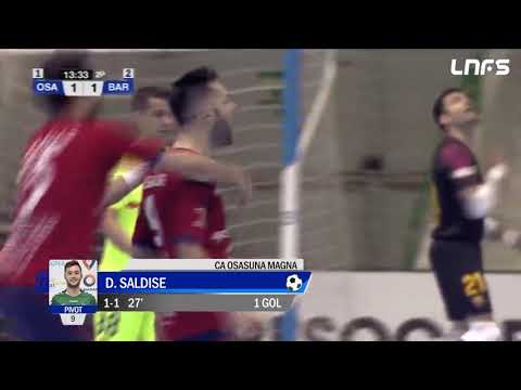 Gol Dani Saldise (1-1) Osasuna Magna - Barça Lassa. J28, 1Div. LNFS