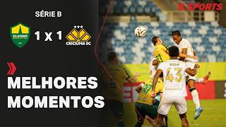 CUIABÁ 1 X 1 CRICIÚMA | MELHORES MOMENTOS | BRASILEIRÃO SÉRIE B