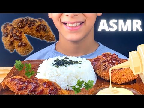 ASMR CHICKEN KATSU 😋 | WHITE RICE | JAPANESE MAYO | A.E ASMR