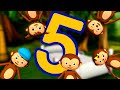 Five Little Monkeys Jumping And Falling Little Baby Bum