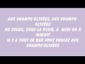 zaz-champs élysées-parole 