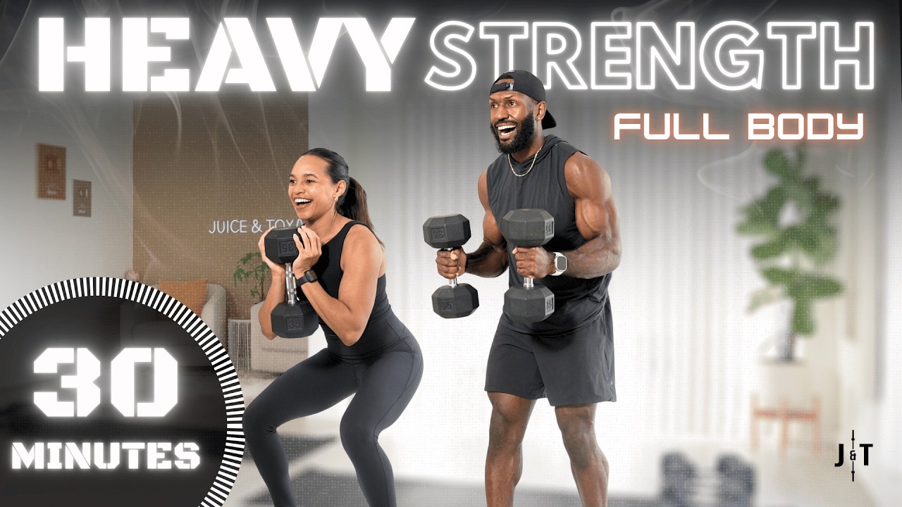 30 Minute HEAVY Dumbbell Workout [Full Body Strength Training]