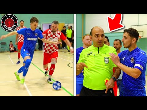 I Played in a PRO FUTSAL MATCH & The REF Got ANGRY! (Football Skills & Goals)