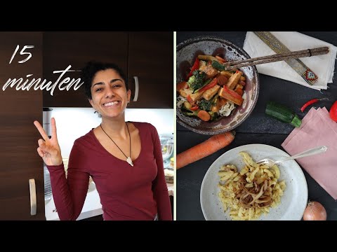 2 schnelle Rezepte | in 15 Minuten zubereitet | vegan & einfach