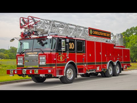 Walk Around of Carrollton Volunteer Fire Department's HR 100 Aerial - SO144489