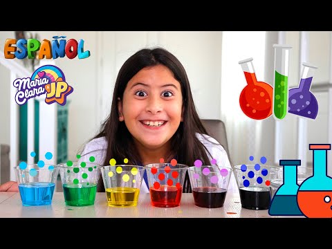 Experimentos de ciencia para niños con Maria Clara y JP!!!   AGUAS QUE CAMINAN