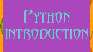 Python introduction with exercise