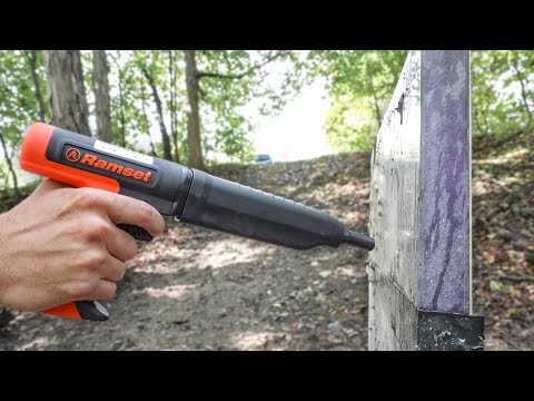 Can a Nail Gun DEFEAT Bulletproof Glass?!