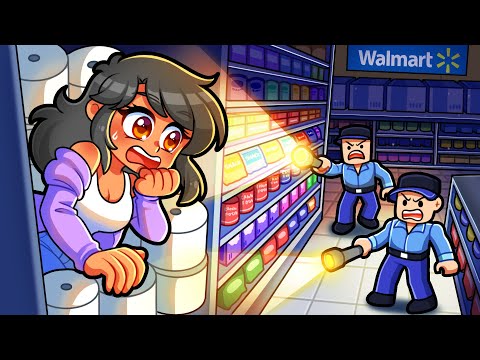 OVERNIGHT in a Roblox MEGA STORE!