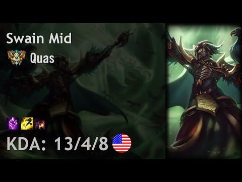 Swain Mid vs Kled - Quas - NA Challenger Patch 6.19