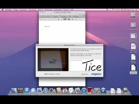 OS X Lion Signatur in PDF