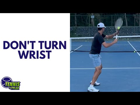 Don't turn your wrist — full online tennis lesson