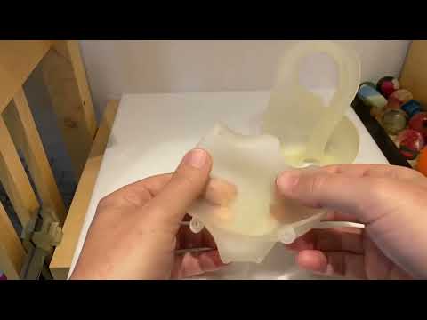 Möbius bands into Klein bottle