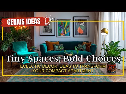 Tiny Spaces, Bold Choices, Eclectic Decor Ideas to Transform Your Compact Apartment