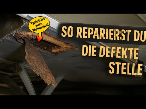 Water damage to the caravan – repair the underbody – replace rotten wood and reseal