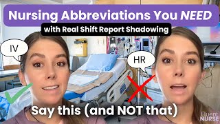 Medical Abbreviations Nurses Use Every Single Day