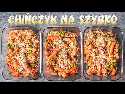 Prosty kurczak z ryżem i warzywami w CHIŃSKICH smakach
