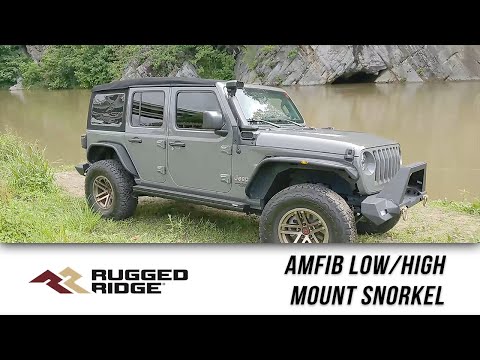 Rugged Ridge AMFIB Low/High Mount Snorkel System Features and Review