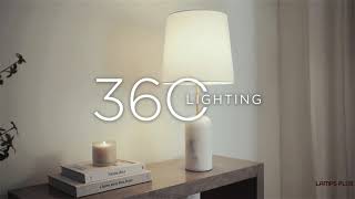 1_Watch A Video About the Daleti White Marble Table Lamp