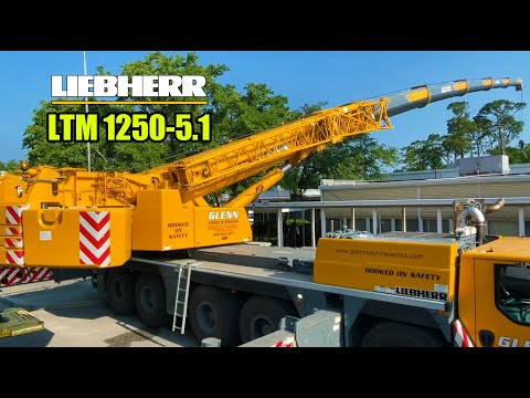 Liebherr LTM 1250-5.1 The World's Strongest 5 Axle All Terrain Crane
