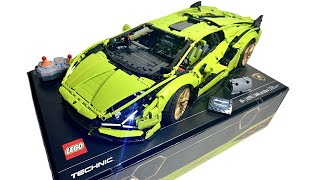 LEGO TECHNIC 42115 Lamborghini Sián FKP 37 Lights, Spoiler, Doors Full RC Mod Fully Motorized (4K)
