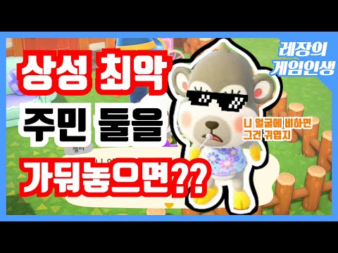 [모동숲]상성 최악 주민 둘을 가둬놓으면 어떻게 될까??