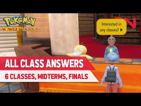 All Class Answers in Pokemon Scarlet and Violet