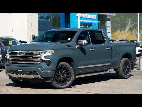 2026 Chevrolet Silverado 1500 Crew Cab Standard Box 4-Wheel Drive High Country in Gray for sale at Salmon Arm Chevrolet Buick GMC in Salmon Arm, BC