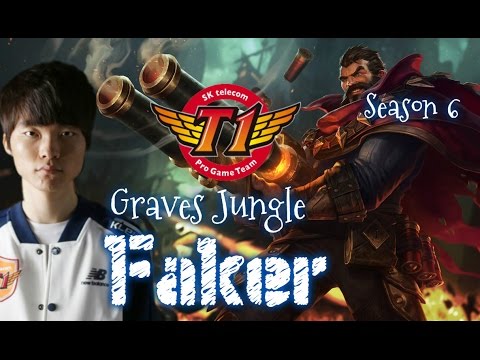 SKT T1 Faker GRAVES vs Lee Sin Jungle - Patch 6.1 KR | League of Legends