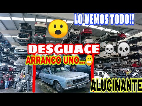 Gran DESGUACE de COCHES y MOTOS usados 😍Lo vemos todo y arranco uno…😵😬